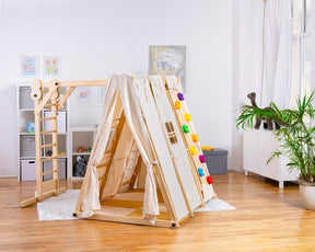 Chestnut - 8-in-1 Indoor Jungle Gym for Toddlers