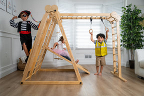 Chestnut - 8-in-1 Indoor Jungle Gym for Toddlers