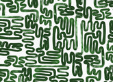 Emerald Green Brushstroke Wallpaper