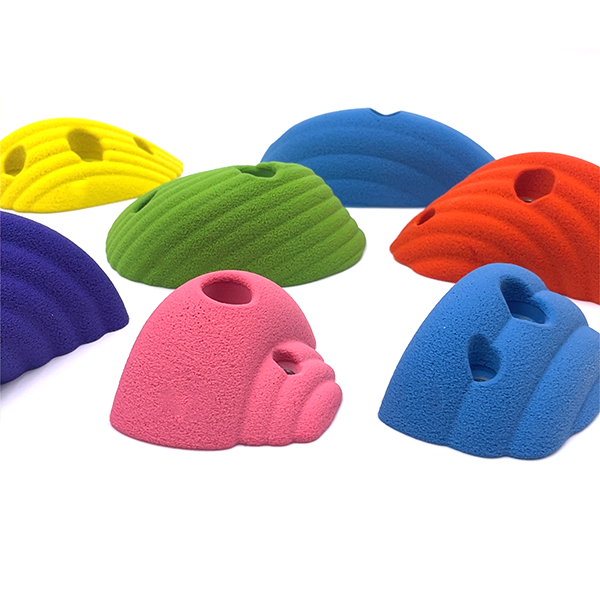 WAVE ROCK WALL HOLDS | BOLT & SCREW ON | ASSORTED COLORS IN EACH ORDER