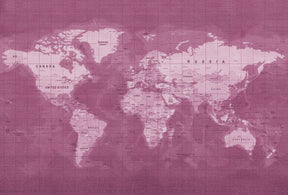 World Map - Rose