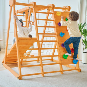 Chestnut - 8-in-1 Indoor Jungle Gym for Toddlers