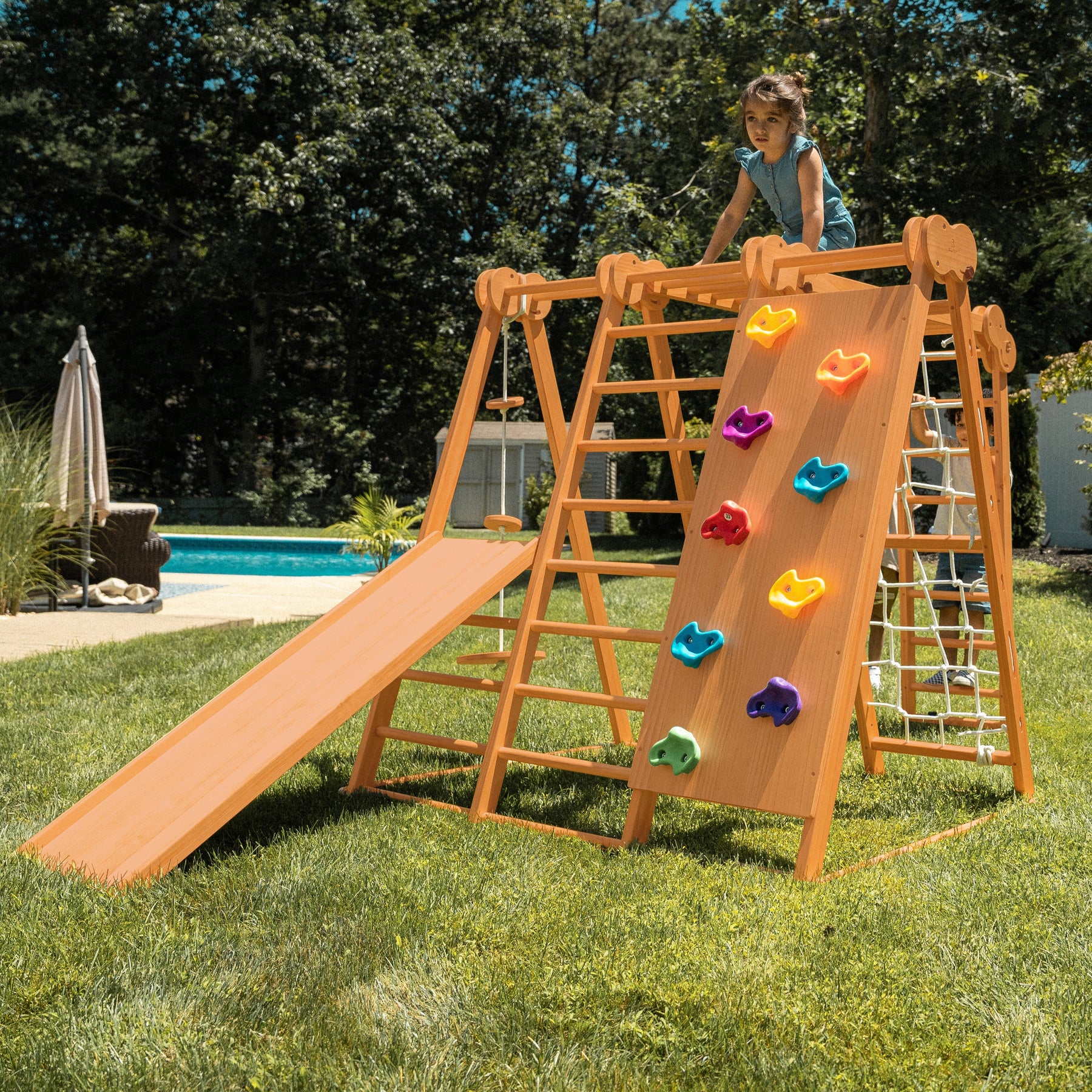 Chestnut - 8-in-1 Indoor Jungle Gym for Toddlers