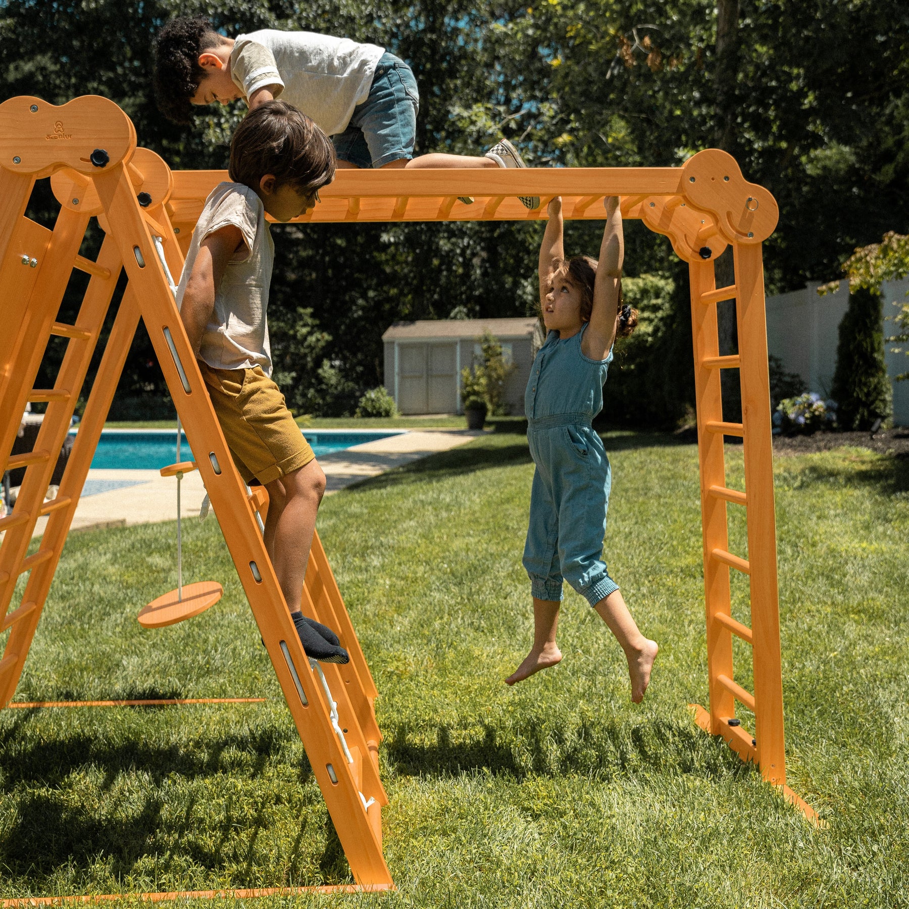 Chestnut - 8-in-1 Indoor Jungle Gym for Toddlers