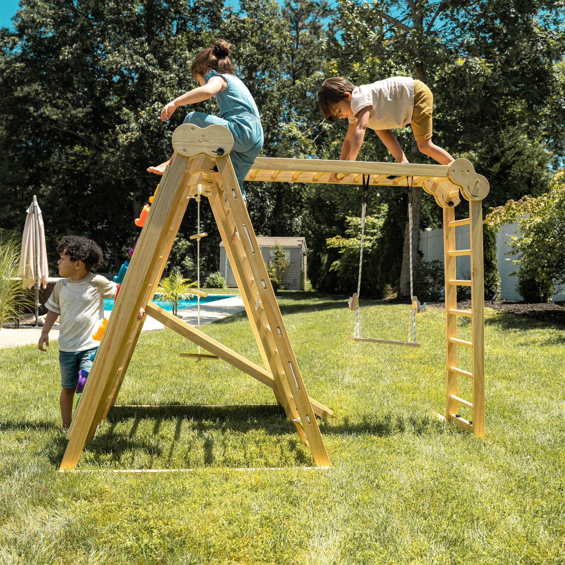 Chestnut - 8-in-1 Indoor Jungle Gym for Toddlers