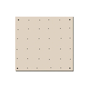 square panel natural linen