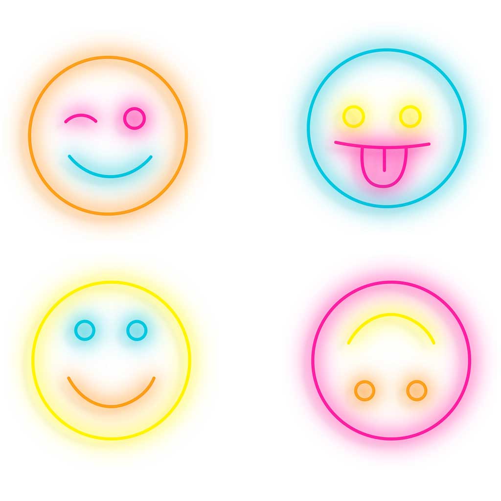 Smiley Series Neon Sign - Smart D2 Playrooms